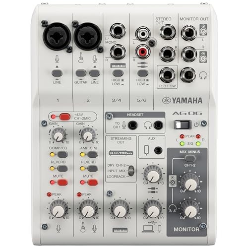 Yamaha ag06mk2 6ch mixer - yamaha,