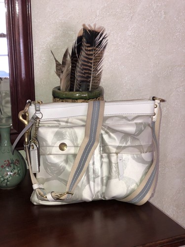 Borsa tracolla coach bianca - borsa,