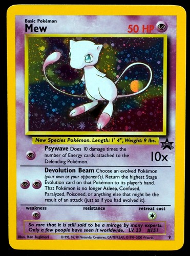 Carta pokemon promo mew - carta,