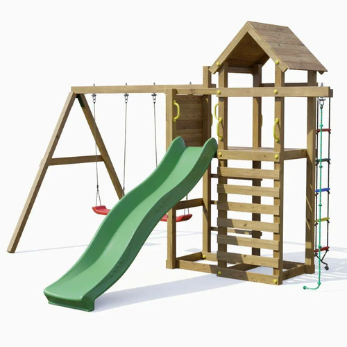 Parco giochi legno fungoo - giochi,