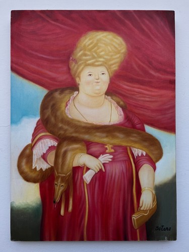 Fernando botero olio - su, tela