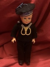 BAMBOLA MARINA MILITARE DA COLLEZIONE H. 17cm VINTAGE