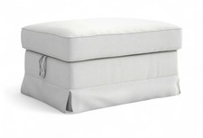 Copri poggiapiedi IKEA EKTORP BIANCO BLEKINGE Ektorp Bromma ottomano antiscivolo - NUOVO