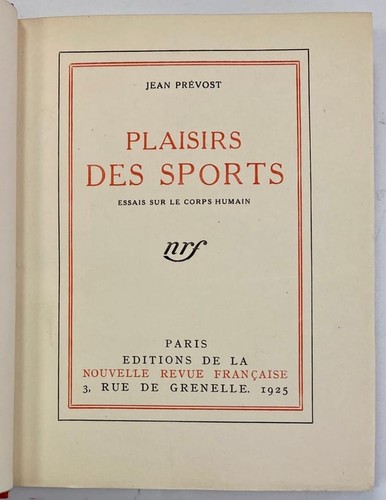Prevost jean plaisirs - jean.,