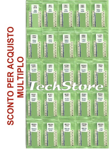 Kit 500 resistenze - resistenze, size