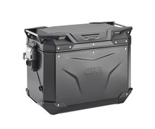 BAULE LATERALE DESTRA 48LT OBKEVO IN ALLUMINIO NERO SENZA SERRATURA PER MOTO