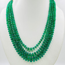 Collana in onice verde
