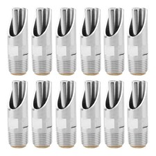 12 Pezzi Ugello Maiale Nipple Bevitore Acciaio Inox 1/2" NPT Alimentatore Acqua per So