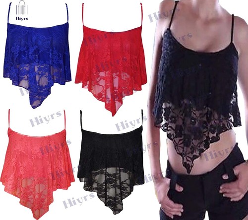 Donna pizzo top cami - donna, floreale