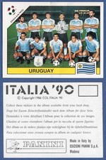 FIGURINA CALCIATORI PANINI ITALIA 90 - NUOVA/NEW - N.366 SQUADRA - URUGUAY