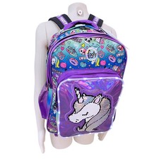 Unicorno Viola Zaino Scuola