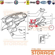 FIAT BRAVO BRAVA MAREA Y10 KIT 2 PERNO SPORTELLO PORTAOGGETTI ORIGINALE 5989633
