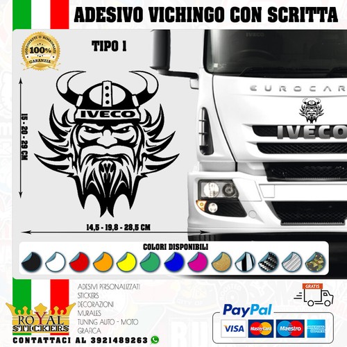 Adesivo vichingo con - adesivo,