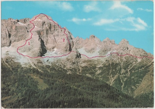 Civetta versante sud via - sud,