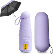 Ombrello Portatile Antivento E UV, Ombrello Da Viaggio Ultraleggero E Compatto, 