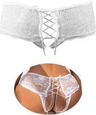 Perizoma Donna Pizzo Taglie Forti String Tanga Hot Mutande Brasiliana Curvy Bian