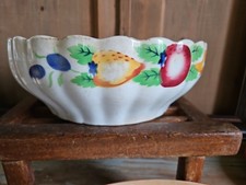 1940 S C I  Laveno Grande Insalatiera Terrina Ciotola Ceramica Frutta Multicolor