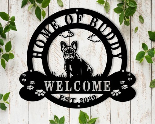 Insegna personalizzata bulldog - personalizzata,