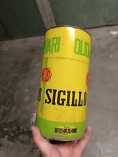 Scatola Latta Bidone  Pubblicità Olio di semi Vari  , Ancona Icic Epoca Vintage