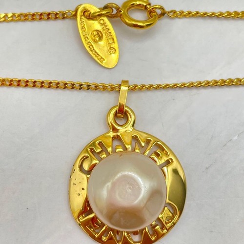 Collana chanel logo tondo - collana,
