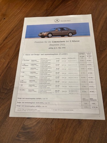 Listino prezzi mercedes classe - listino,
