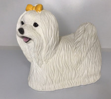 Statua cane maltese vintage ~