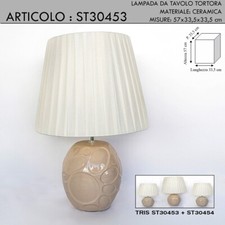 Lampada da tavolo tortora