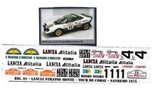 Decal 1/24 Lancia Stratos ALITALIA Rally Sanremo Montecarlo Svezia'75 Aggiuntivo