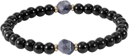 Bracciale tormalina ossidiana - tormalina,