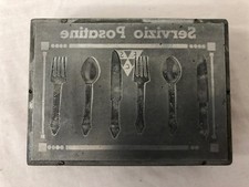 CLICHE MATRICE TIPOGRAFO SERVIZIO POSATE FSC