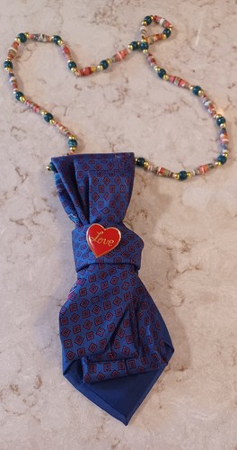 Collana cravatta artigianale - cravatta,