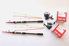 Combo 2 canne da bolentino MILO 2,10 mt + 2 Mulinelli MEKA EFI 301 EFI CMB009