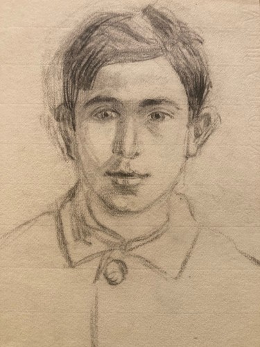 Disegno matita 1920 ritratto - matita,