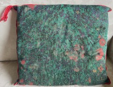 cuscino vintage verde misuras 50 cm. x 45 cm.