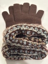 Guanti MISSONI lana firmati marroni multicolore taglia 3