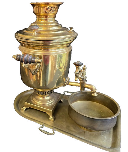 Antico samovar imperiale russo - antico,