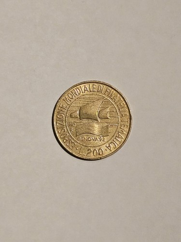 Moneta 200 lire - moneta,