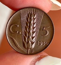 5 CENTESIMI 1936 SPIGA