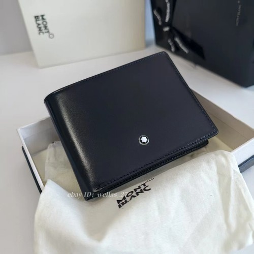 Montblanc black calf - montblanc, calf-skin