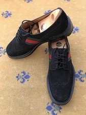 Scarpe Gucci scamosciate verde