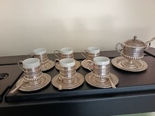 SET TÈ-CAFFÈ ARGENTO 800 - PRIMI 1900 - REGNO UNITO