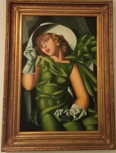 Quadro olio tela con - su,