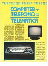 Toshiba MSX HX-10 Articolo Rivista Italian Magazine Article Retro computer