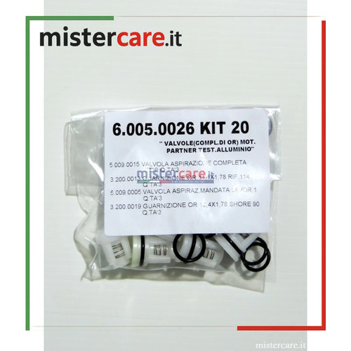 Kit lavor valvole - oring, per