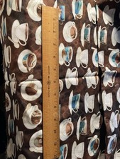 Tessuto cotone barista nero - su,