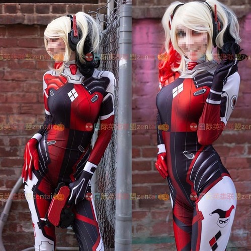 Harley quinn dva jumpsuit - quinn, d.va