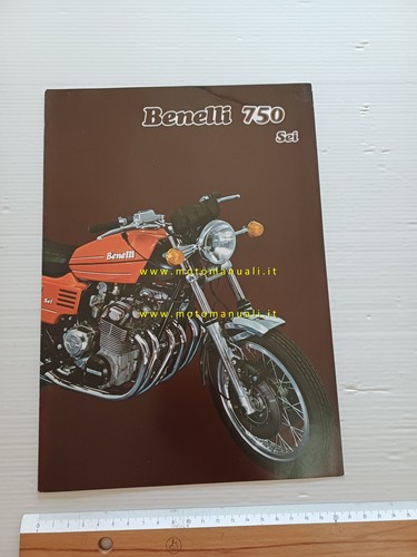Benelli 750 sei 1975 depliant - benelli,