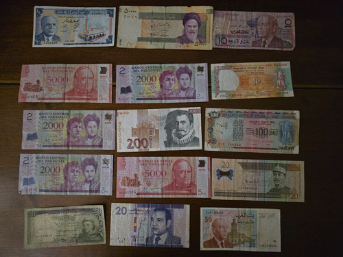Lotto banconote mondiali - lotto,
