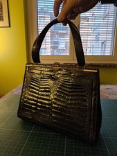 Borsa a mano donna vero coccodrillo