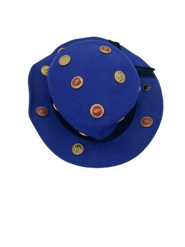 Cappello feltro doeskin blu - cappello,